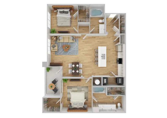 B2 Renovated Floor Plan Image