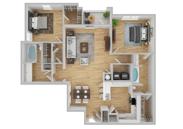 Langston Renovated Floor Plan Image