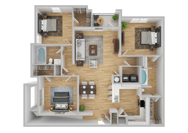 Carnell 1 Renovated Floor Plan Image