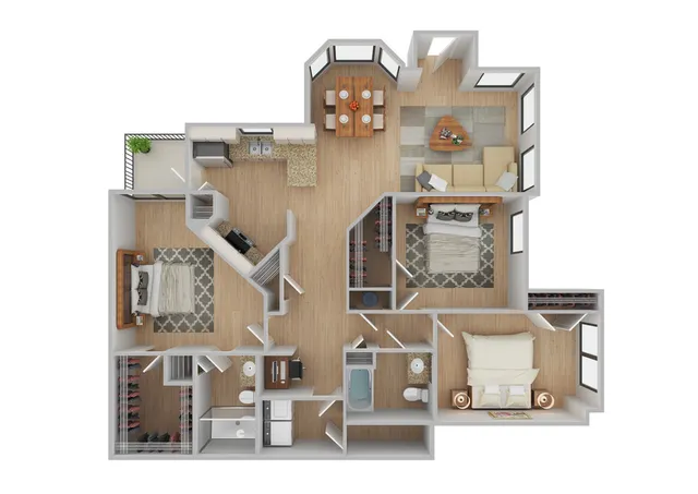 Estate 1 Renovated Floor Plan Image