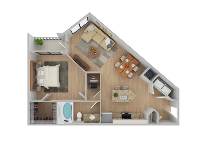 Plaza Renovated Floor Plan Image