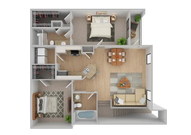 Boulevard 2 Renovated Floor Plan Image