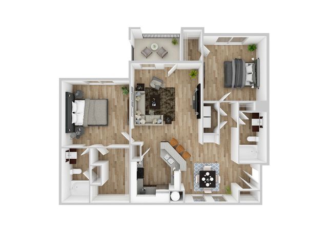 Neuse Renovated Floor Plan Image