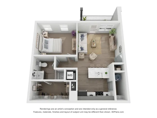 1 Bedroom | 1 Bath | 705 SF
