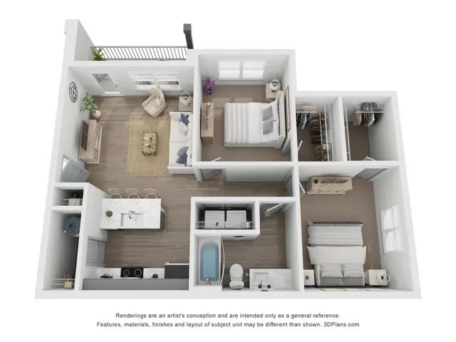 2 Bedroom | 1 Bath | 900 SF