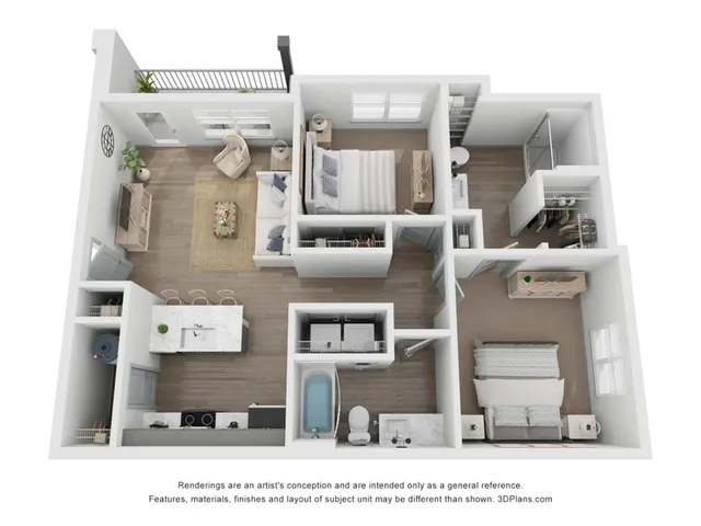 2 Bedroom | 2 Bath | 954 SF