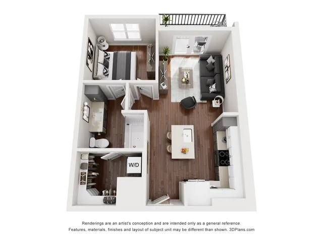 1 Bedroom | 1 Bath | 663 SF