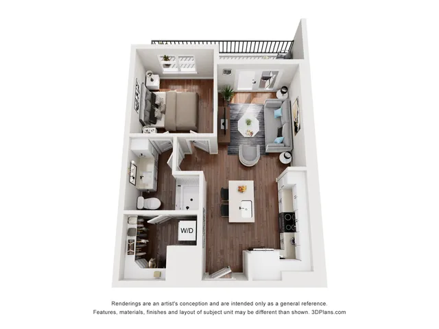 1 Bedroom | 1 Bath | 619 SF