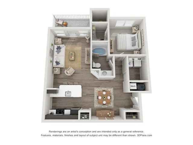 The Indigo 3D Floor Plan Image