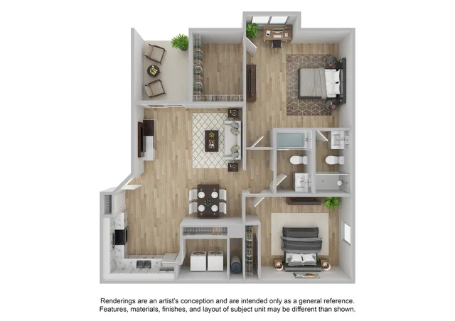 2 Bedroom | 2 Bath | 1110 SF