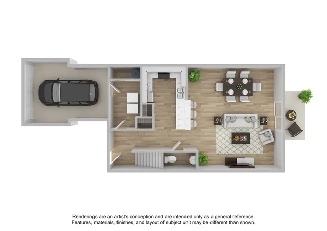 3 Bedroom | 2.5 Bath | 1510 SF - 1st Floor