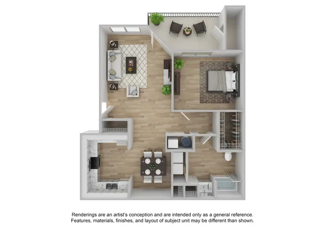1 Bedroom | 1 Bath | 842 SF