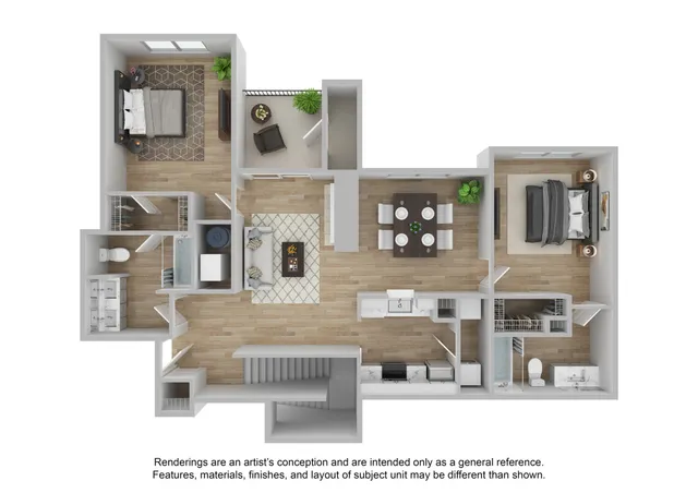 2 Bedroom | 2 Bath | 1164 SF