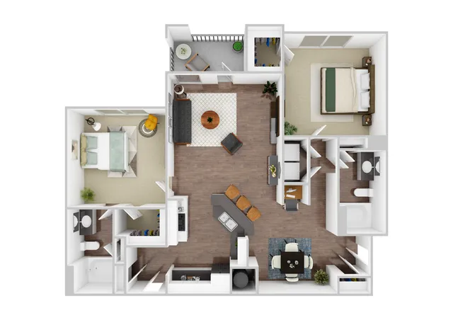 B1 3D Floor Plan