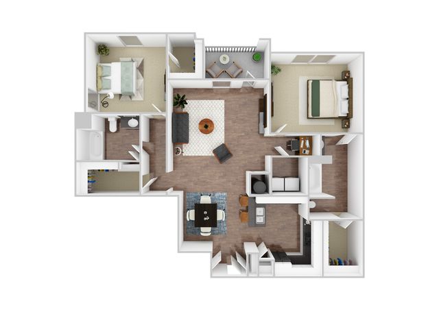 B2 3D Floor Plan
