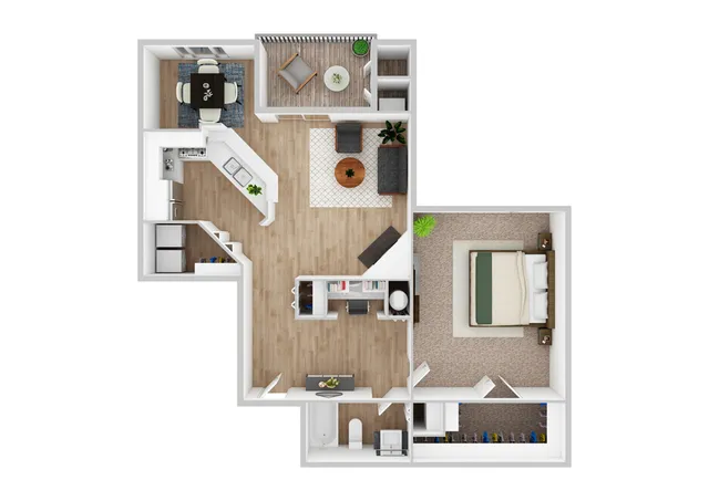 One Bedroom-1 Floor Plan