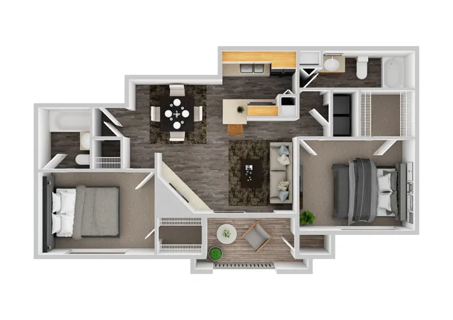 B1 | 2BD, 2BA | 887SF