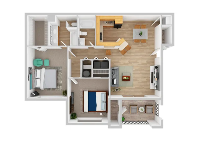 Bristol | 2BD, 2BA | 1142SF