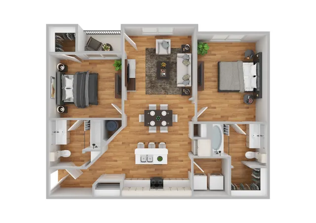 2 Bedroom | 2 Bath | 1105 SF