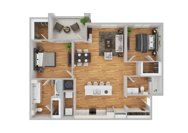 2 Bedroom | 2 Bath | 1176 SF