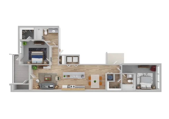 Newport 1 3D Floorplan