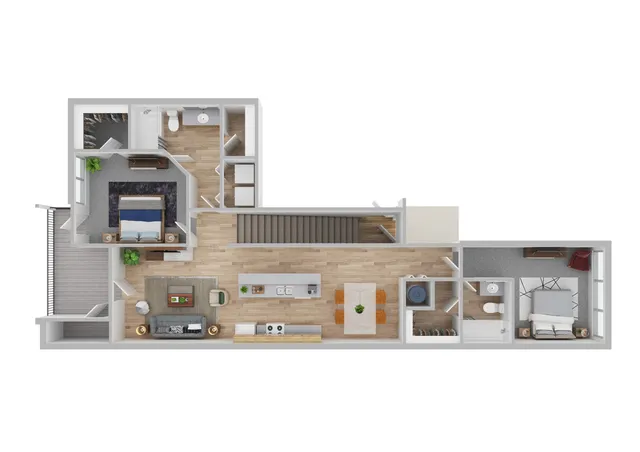Newport 2 3D Floorplan