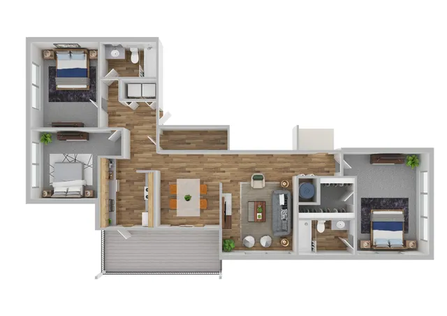 Catalina 1 3D Floorplan
