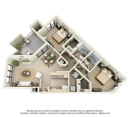 B2 | 2BD, 2BA | 1048SF