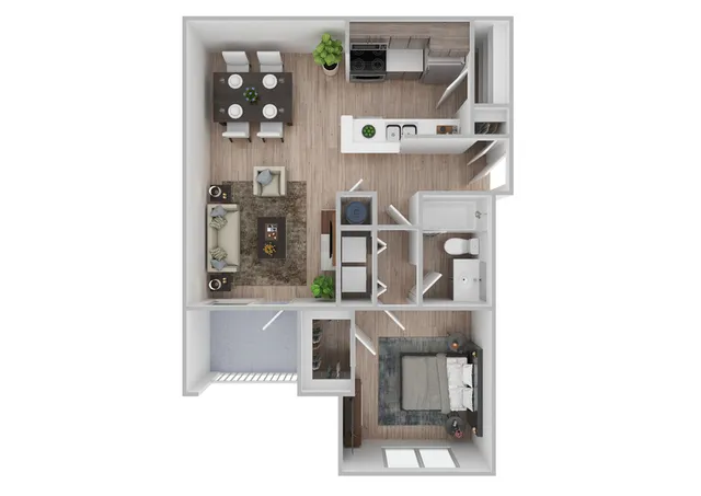 1 Bedroom | 1 Bath | 733 SF