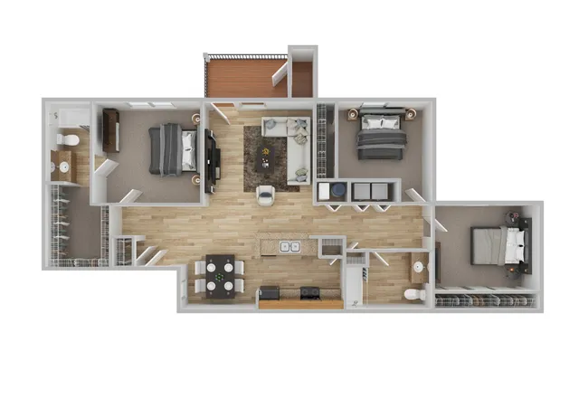 Hawthorn 3D Floorplan Image