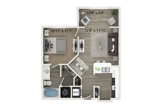A2 1 Bed 1 Bath