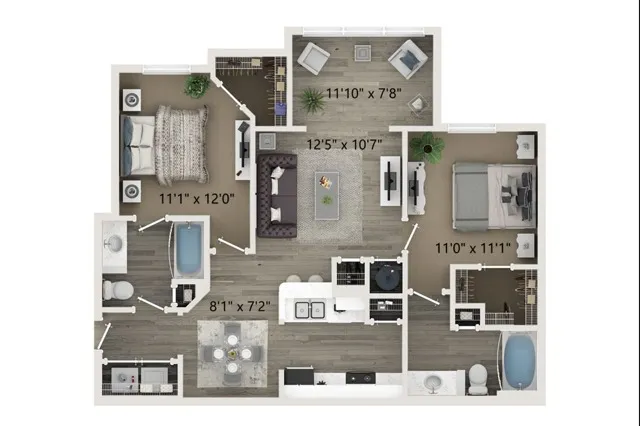 B2 2 Bedroom 2 Bath