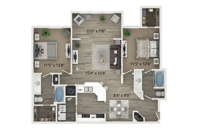 B4 2 Bedroom 2 Bath