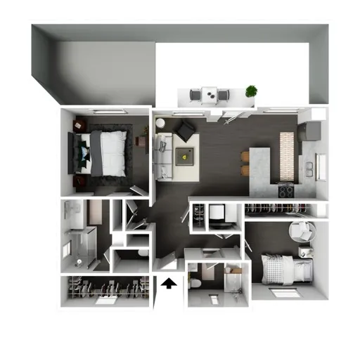 saguaro_2bedroom_995SF