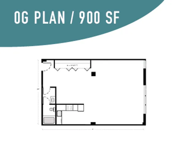 900 sf floor plan