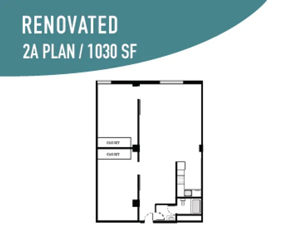 Renovated 2 BR / 1 BA - 1030 SF