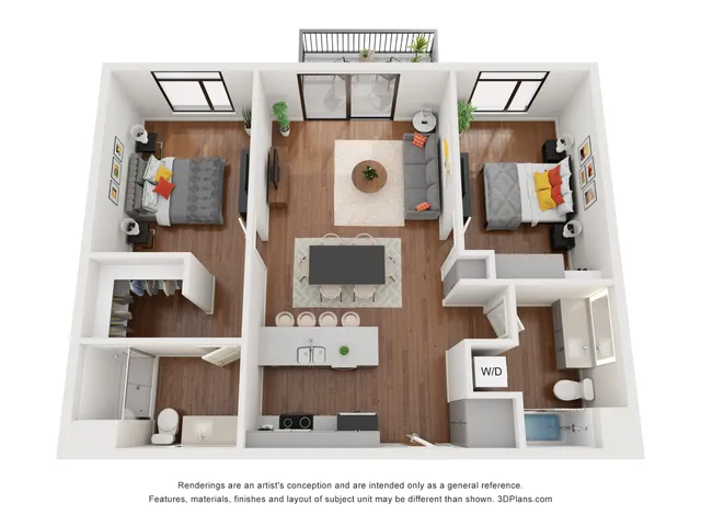 Nova Aquarius 2br floor plan