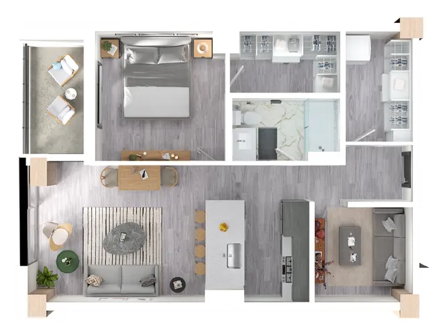 Cherry Floor Plan 3D