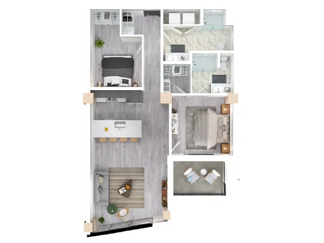 Ascent Cedar floor plan 3D