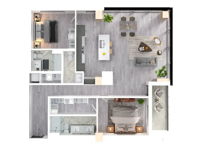 Hemlock Floor plan 3D