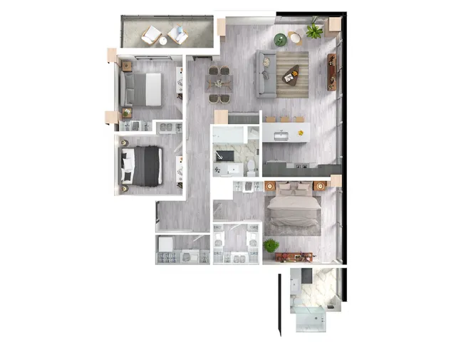 Willow floor plan 3D