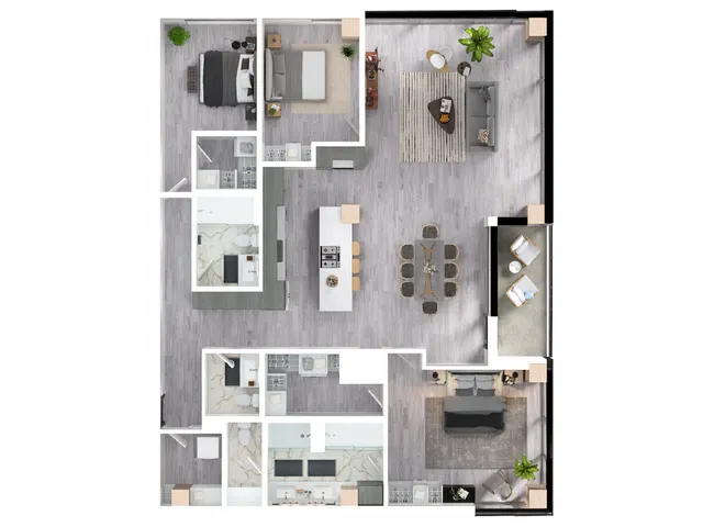 Fir floor plan 3D