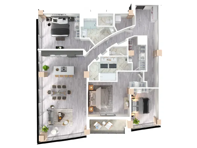 Spruce floor plan 3D