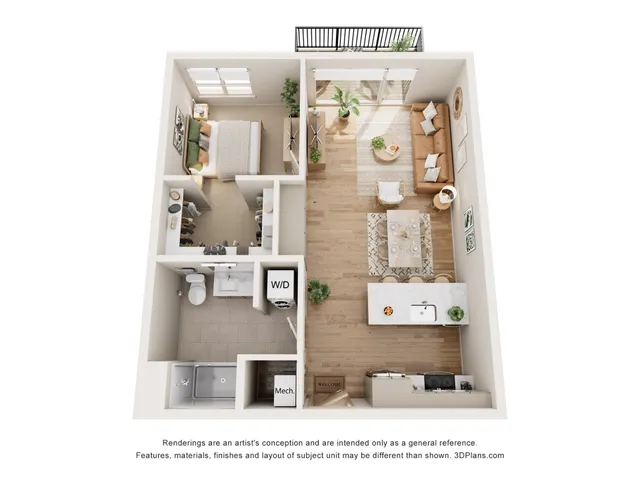 1 Bed 1 Bath in Glendale | 743 sq ft