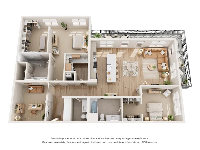 2 Bed 2 Bath  | 1919 sq ft