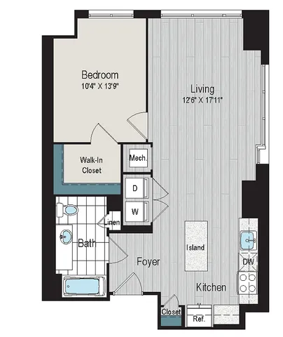 1B1a floorplan