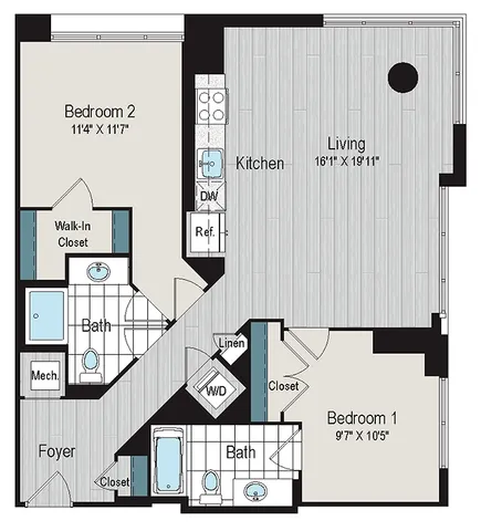 2B1a Floorplan