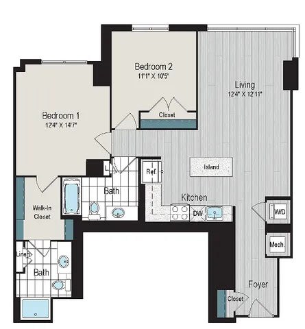 2B2 Floorplan