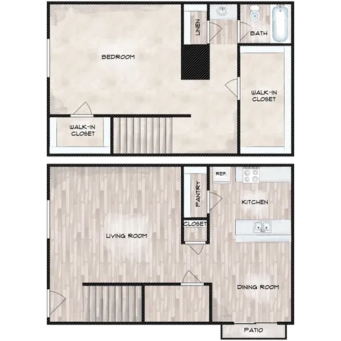 A5TH - 1x1 - 832 sqft (1x1E-R)
