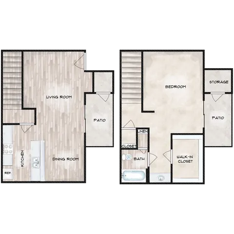 A6TH - 1x1 - 862 sqft (1x1F-R)